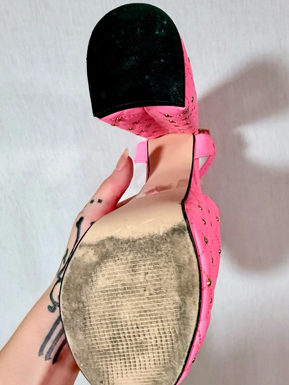 DollsKill Lanzi size 9 Pink Platform Heels by lemon drop by privileged